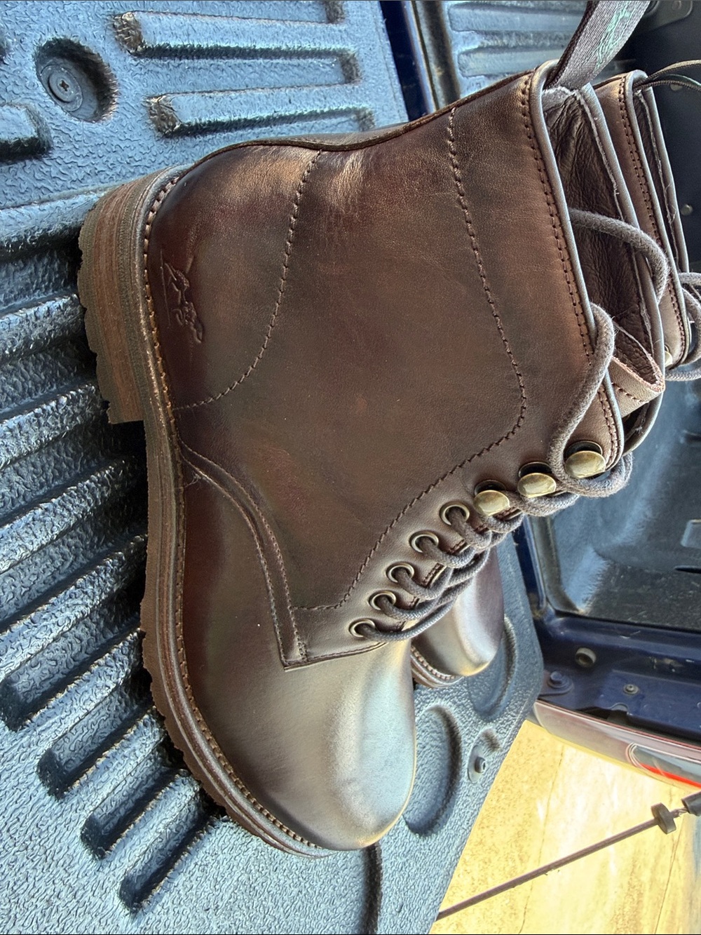 Rodd & Gunn Brown Leather Lace-Up Ankle Boots - Picture 2 of 4